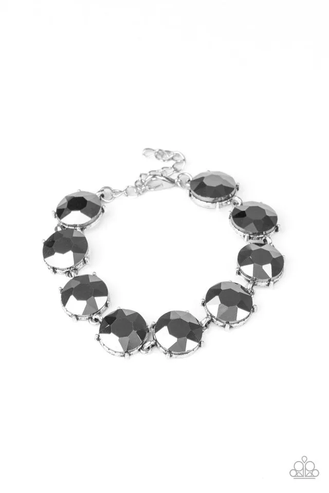 Paparazzi Bracelet ~ Fabulously Flashy - Silver
